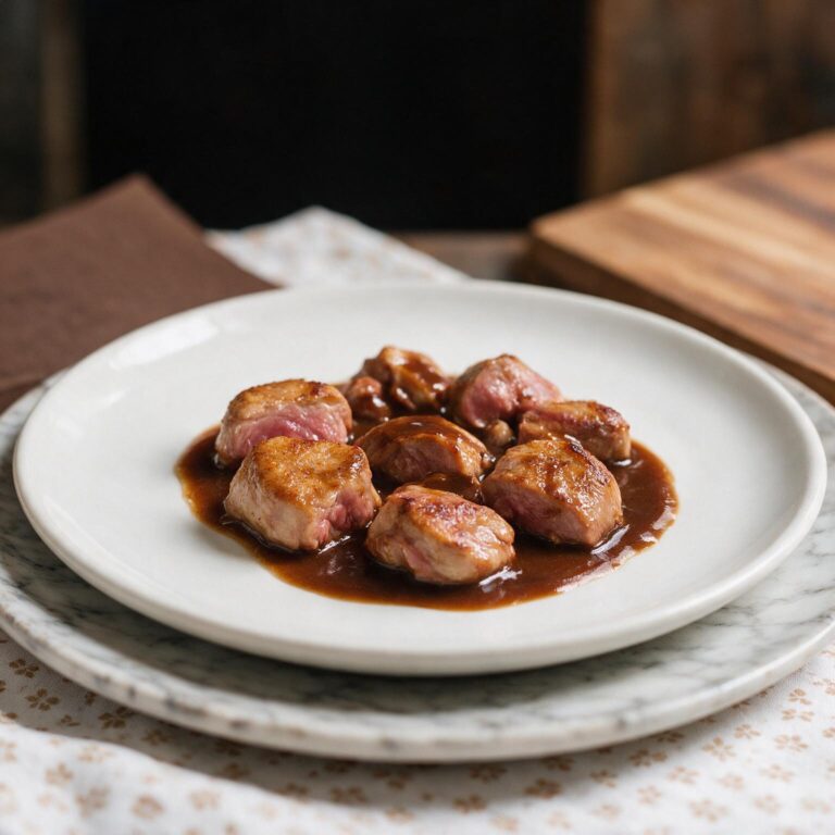 Diferentes productos de casquería como callos, mollejas y lengua de ternera